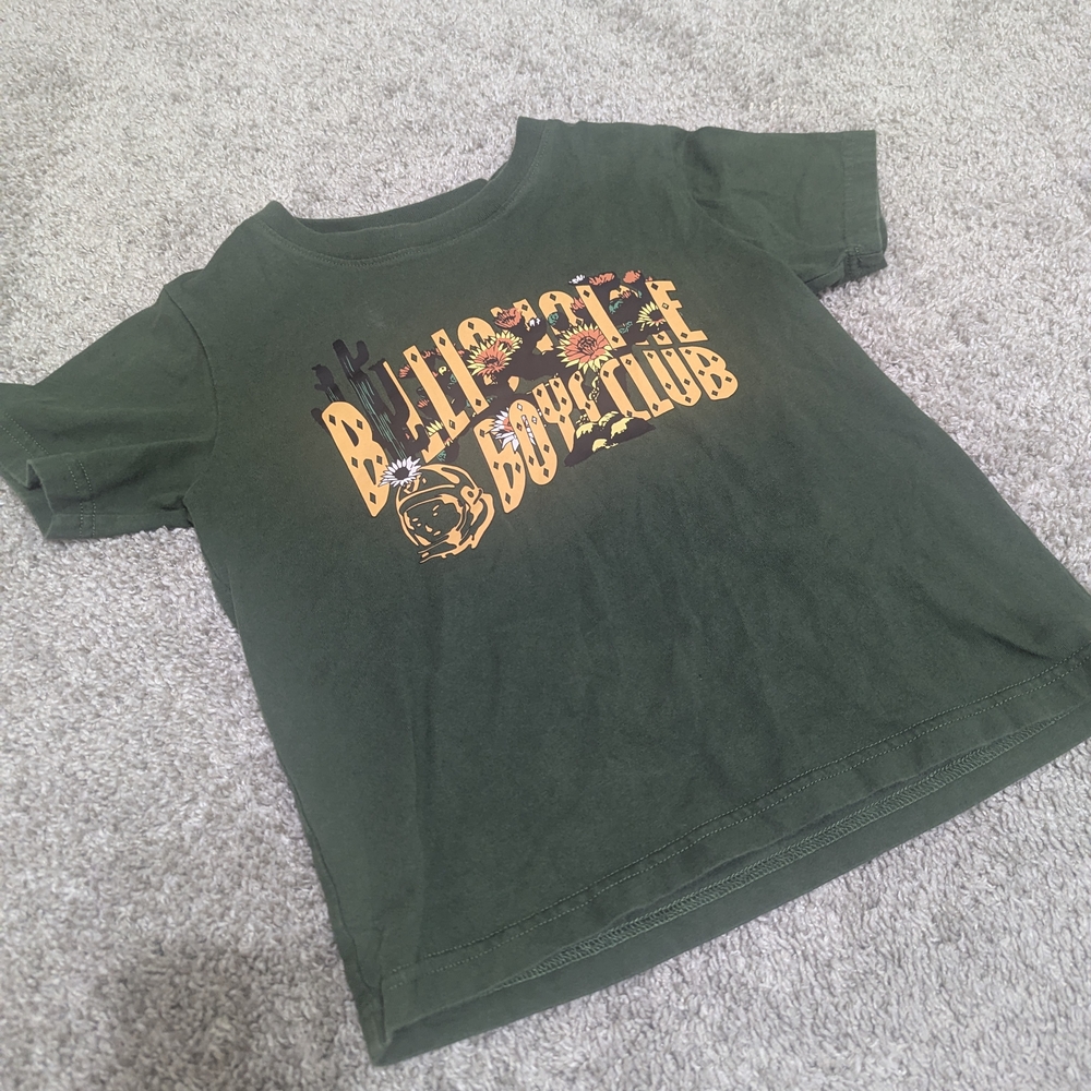 Billionaire Boys Club Green Tee with Floral Logo